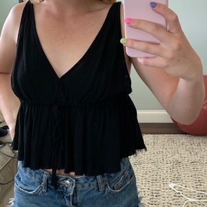 Brandy Melville black crop top!
